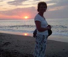 Karin på stranden
